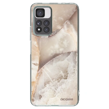 Picasee silikonski prozorni ovitek za Xiaomi Redmi Note 11 Pro+ 5G - Cream marble