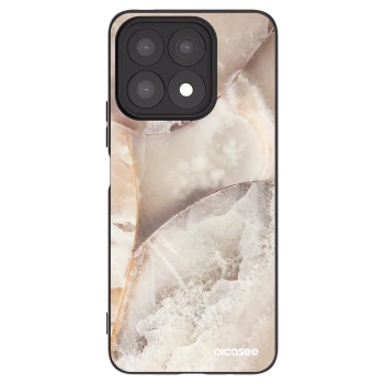 Picasee silikonski črni ovitek za Honor X8a - Cream marble