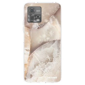 Picasee silikonski prozorni ovitek za Motorola Moto G72 - Cream marble