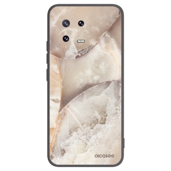 Picasee silikonski črni ovitek za Xiaomi 13 Pro - Cream marble