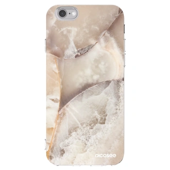 Picasee silikonski prozorni ovitek za Apple iPhone 6/6S - Cream marble