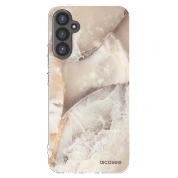 Picasee silikonski prozorni ovitek za Samsung Galaxy A34 5G A346B - Cream marble