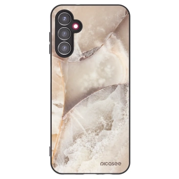 Picasee silikonski črni ovitek za Samsung Galaxy A14 4G A145R - Cream marble