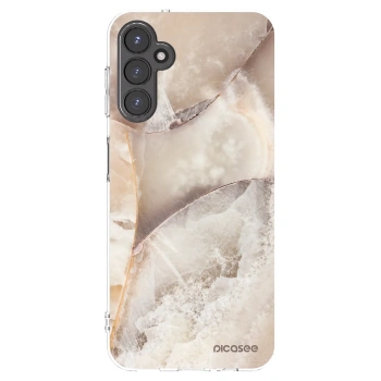 Picasee silikonski prozorni ovitek za Samsung Galaxy A14 4G A145R - Cream marble