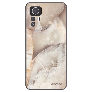 Picasee silikonski črni ovitek za Xiaomi Redmi Note 12S - Cream marble