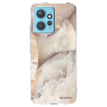 Picasee silikonski prozorni ovitek za Xiaomi Redmi Note 12 4G - Cream marble