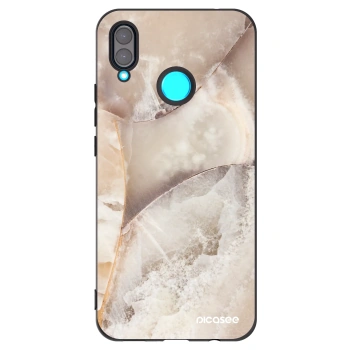 Picasee silikonski črni ovitek za Huawei Nova 3 - Cream marble