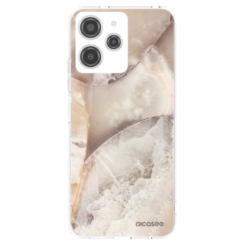 Picasee silikonski prozorni ovitek za Xiaomi Redmi 12 4G - Cream marble