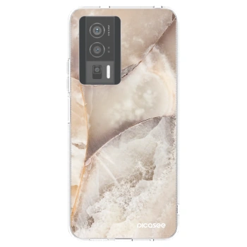 Picasee silikonski prozorni ovitek za Xiaomi Poco F5 Pro 5G - Cream marble