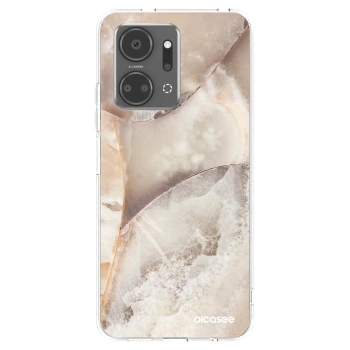 Picasee silikonski prozorni ovitek za Honor X7a - Cream marble