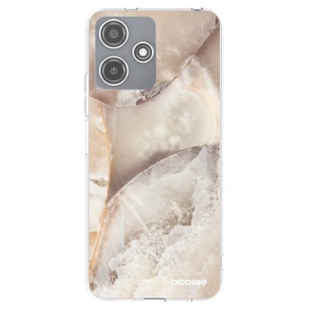 Picasee silikonski prozorni ovitek za Xiaomi Redmi 12 5G - Cream marble