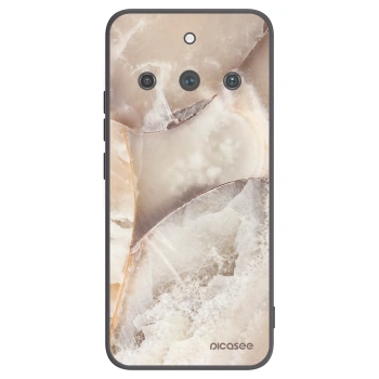 Picasee silikonski črni ovitek za Realme 11 Pro+ - Cream marble