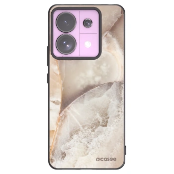 Picasee silikonski črni ovitek za Xiaomi Redmi Note 13 Pro 5G - Cream marble