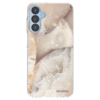 Picasee silikonski prozorni ovitek za Samsung Galaxy A15 A156B 5G - Cream marble