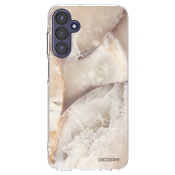Picasee silikonski prozorni ovitek za Samsung Galaxy A15 A155F 4G - Cream marble