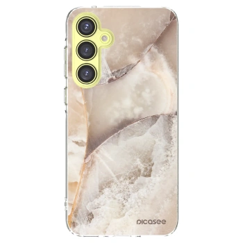 Picasee silikonski prozorni ovitek za Samsung Galaxy A35 5G A356B - Cream marble