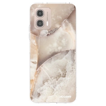 Picasee silikonski prozorni ovitek za Motorola Moto G53 5G - Cream marble