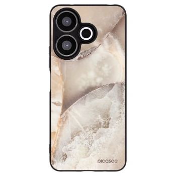Picasee silikonski črni ovitek za Xiaomi Redmi 13 4G - Cream marble