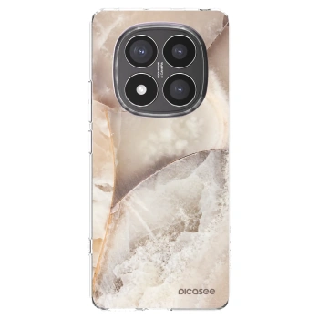 Picasee silikonski prozorni ovitek za Xiaomi Redmi Note 14 Pro+ 5G - Cream marble