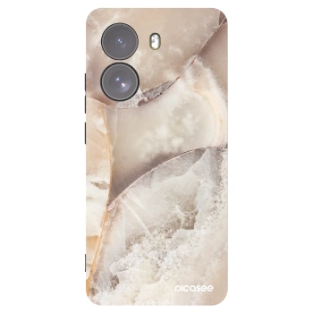 Picasee silikonski črni ovitek za Xiaomi Poco X7 - Cream marble
