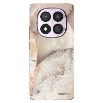 Picasee silikonski prozorni ovitek za Xiaomi Redmi Note 14 Pro 4G - Cream marble