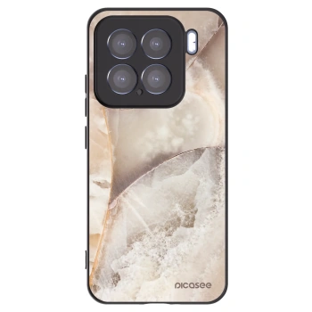 Picasee silikonski črni ovitek za Xiaomi 15 - Cream marble