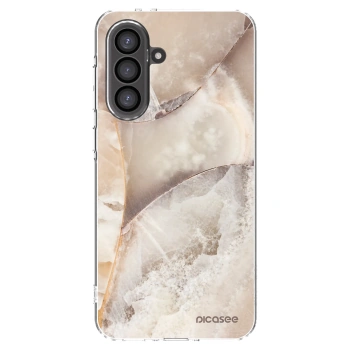 Picasee silikonski prozorni ovitek za Samsung Galaxy A36 5G - Cream marble