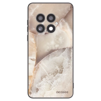 Picasee silikonski črni ovitek za OnePlus 13 5G - Cream marble