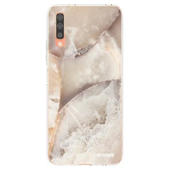 Picasee silikonski prozorni ovitek za Samsung Galaxy A70 A705F - Cream marble