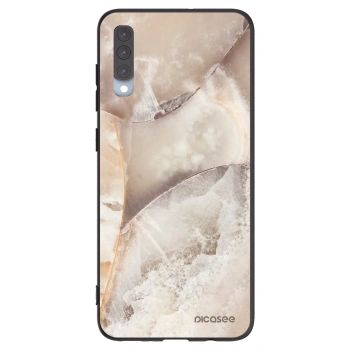 Picasee silikonski črni ovitek za Samsung Galaxy A70 A705F - Cream marble
