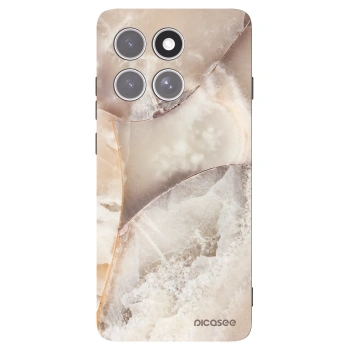 Picasee silikonski črni ovitek za Motorola Edge 60 Pro - Cream marble