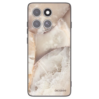 Picasee silikonski črni ovitek za Motorola Edge 60 Fusion - Cream marble