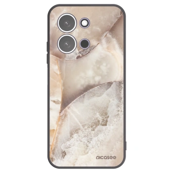 Picasee silikonski črni ovitek za Xiaomi Redmi 15C 5G - Cream marble
