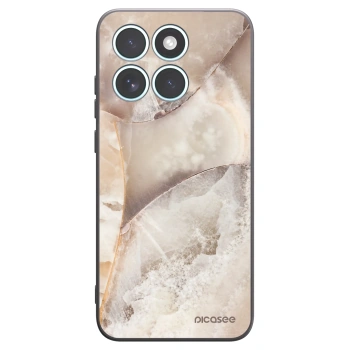 Picasee silikonski črni ovitek za Motorola Edge 70 Fusion - Cream marble
