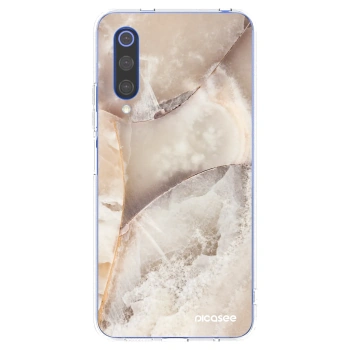 Picasee silikonski prozorni ovitek za Xiaomi Mi 9 SE - Cream marble