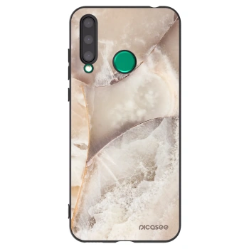 Picasee silikonski črni ovitek za Honor 20 Lite - Cream marble