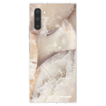 Picasee silikonski prozorni ovitek za Samsung Galaxy Note 10 N970F - Cream marble