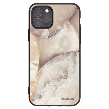 Picasee silikonski črni ovitek za Apple iPhone 11 Pro - Cream marble