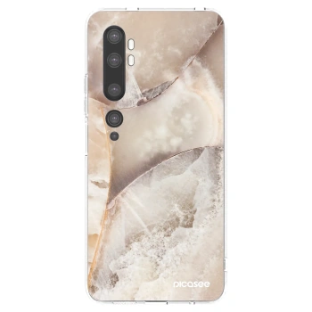 Picasee silikonski prozorni ovitek za Xiaomi Mi Note 10 (Pro) - Cream marble