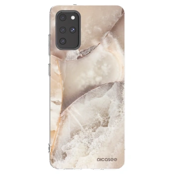 Picasee silikonski prozorni ovitek za Samsung Galaxy S20+ G985F - Cream marble