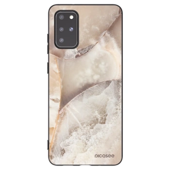 Picasee silikonski črni ovitek za Samsung Galaxy S20+ G985F - Cream marble