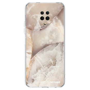 Picasee silikonski prozorni ovitek za Xiaomi Redmi Note 9 Pro - Cream marble