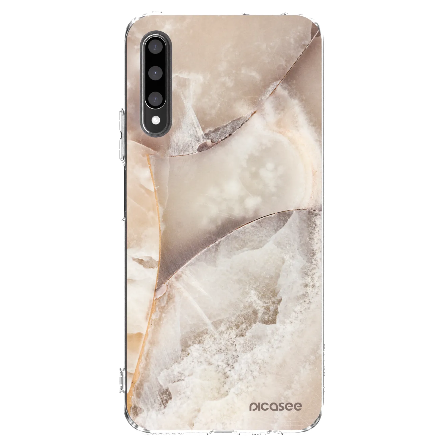 Picasee silikonski prozorni ovitek za Honor 9X Pro - Cream marble