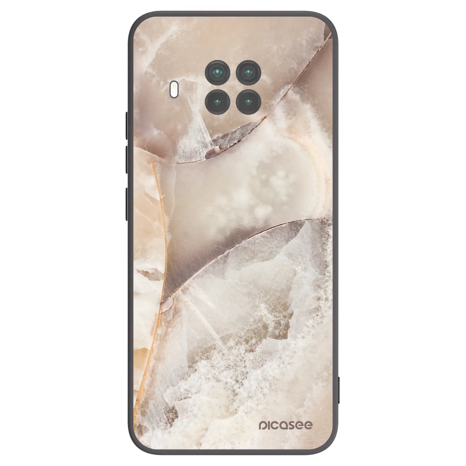 Picasee silikonski črni ovitek za Xiaomi Mi 10T Lite - Cream marble