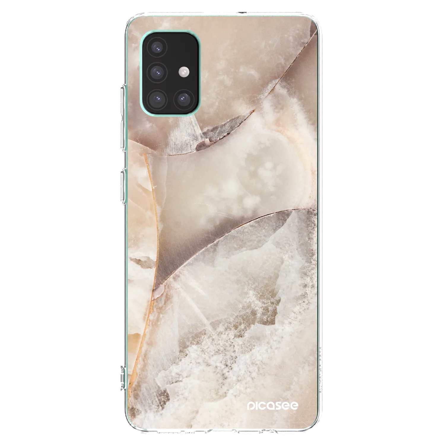 Picasee silikonski prozorni ovitek za Samsung Galaxy M51 M515F - Cream marble