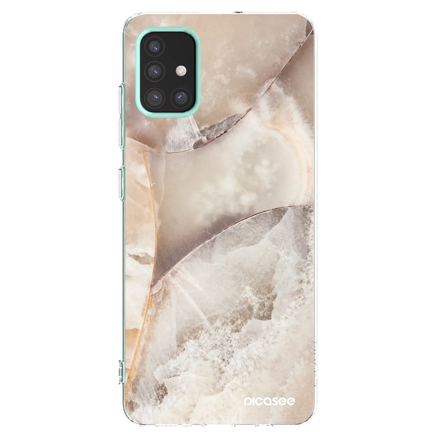 Picasee silikonski prozorni ovitek za Samsung Galaxy M31s - Cream marble