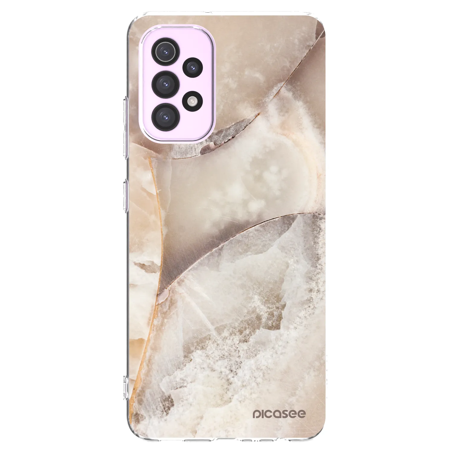 Picasee silikonski prozorni ovitek za Samsung Galaxy A32 5G A326B - Cream marble