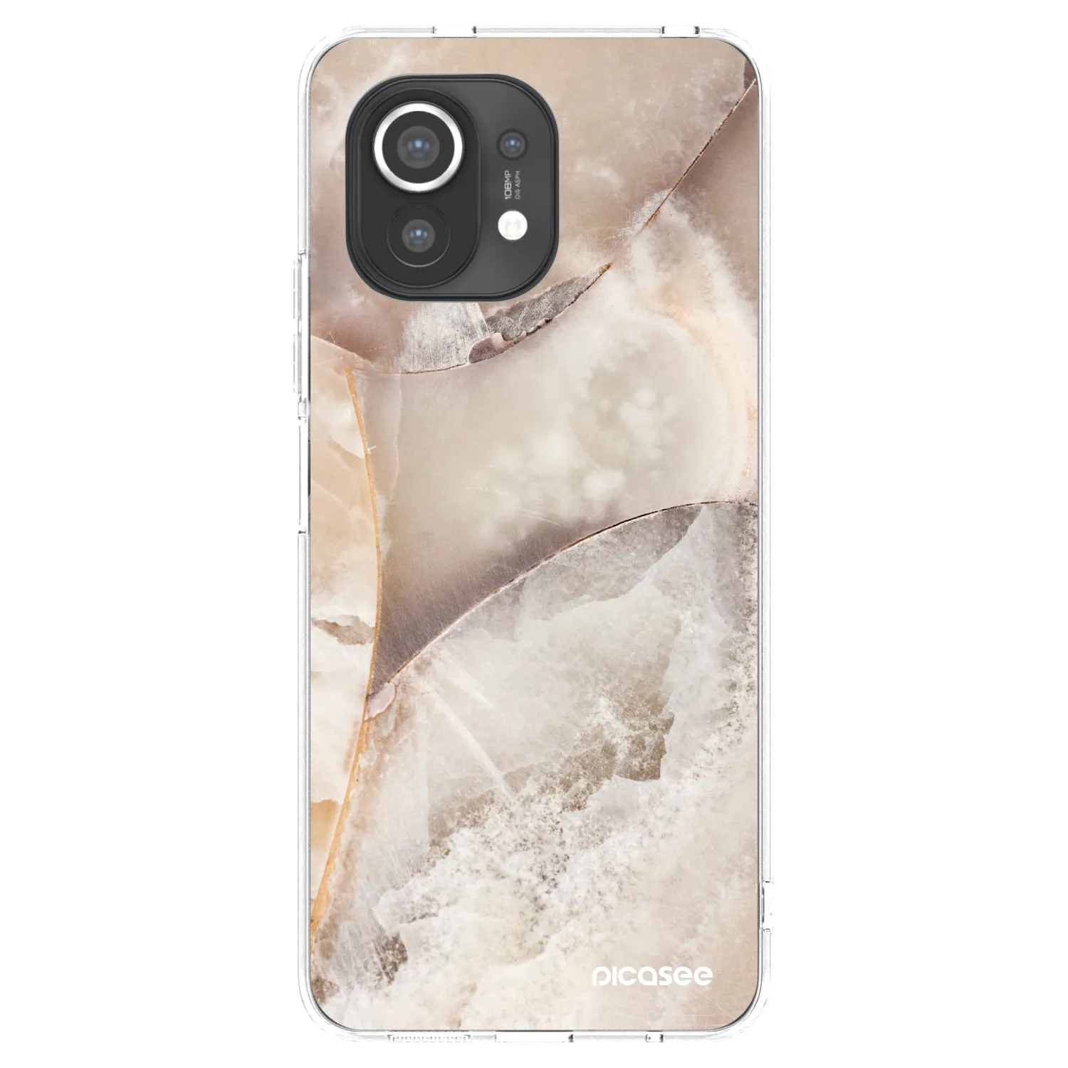 Picasee silikonski prozorni ovitek za Xiaomi Mi 11 - Cream marble
