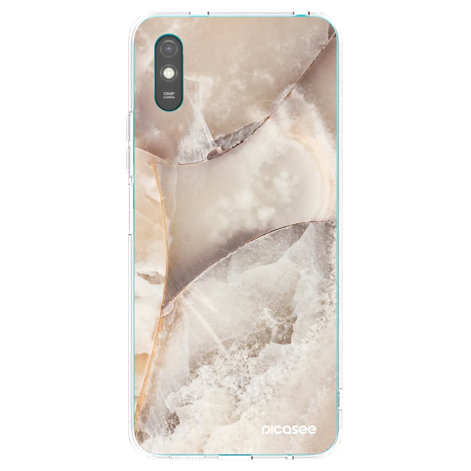 Picasee silikonski prozorni ovitek za Xiaomi Redmi 9AT - Cream marble