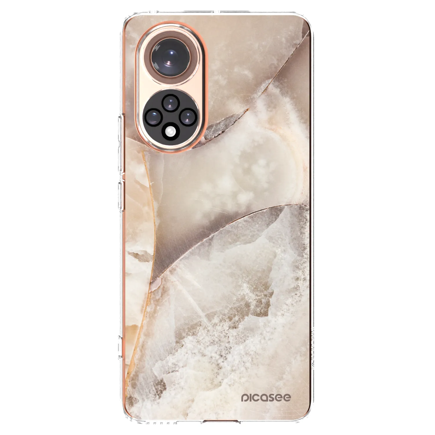 Picasee silikonski prozorni ovitek za Huawei Nova 9 - Cream marble